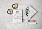 Zaproszenia ślubne Rustykalne i Natura Proste rustykalne zaproszenia ślubne minimalistyczne zaproszenie na ślub z eukaliptusem1