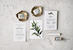 Zaproszenia ślubne Rustykalne i Natura Proste rustykalne zaproszenia ślubne minimalistyczne zaproszenie na ślub z eukaliptusem3