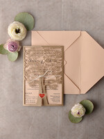 Zaproszenia ślubne Rustykalne i Natura Eko  zaproszenia ślubne Drzewo - Rustykalne Drzewko wycinane laserowo Zaproszenia na ślub drzewko i ptaszyny0