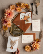 Zaproszenia ślubne Rustykalne i Natura Zaproszenia ślubne z trawą pampasową, suszone kwiaty do zaproszeń ślubnych, zaproszenia na ślub z pleksy, rustykalne zaproszenia na ślub4