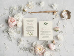 Zaproszenia ślubne Rustykalne i Natura minimalistyczne Zaproszenia ślubne rustykalne Boho kwiaty Zaproszenia na Ślub  5