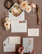 Zaproszenia ślubne Rustykalne i Natura Zaproszenia ślubne z suszoną gipsówką, suszone kwiaty do zaproszeń ślubnych, zaproszenia na ślub z pleksy, rustykalne zaproszenia na ślub gipsówką 4