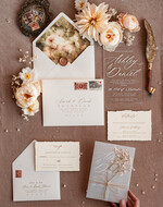 Zaproszenia ślubne Rustykalne i Natura Zaproszenia ślubne z suszoną gipsówką, suszone kwiaty do zaproszeń ślubnych, zaproszenia na ślub z pleksy, rustykalne zaproszenia na ślub gipsówką 6