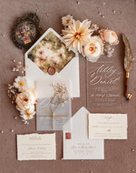 Zaproszenia ślubne Rustykalne i Natura Zaproszenia ślubne z suszoną gipsówką, suszone kwiaty do zaproszeń ślubnych, zaproszenia na ślub z pleksy, rustykalne zaproszenia na ślub gipsówką 8