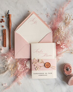 Zaproszenia ślubne Rustykalne i Natura rustykalne zaproszenia na ślub z gipsówką , zaproszenia z lakiem składane zaproszenia ślubne0