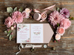 Zaproszenia ślubne Rustykalne i Natura robione ręcznie zaproszenia ślubne rustykalne inspirowane natura i ekologią róże ogrodowe  2
