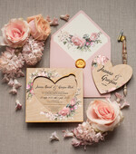 Zaproszenia ślubne Rustykalne i Natura drewniane zaproszenia weselne rustykalne na plenerowy ślub   1