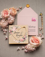 Zaproszenia ślubne Rustykalne i Natura drewniane zaproszenia weselne rustykalne na plenerowy ślub   3