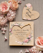 Zaproszenia ślubne Rustykalne i Natura drewniane zaproszenia weselne rustykalne na plenerowy ślub   4