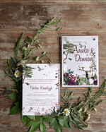 Zaproszenia ślubne Rustykalne i Natura niepowtarzalne zaproszenia ślubne, w stylu rustykalnym na ekologiczne wesele4