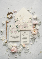 Zaproszenia ślubne Rustykalne i Natura Rustykalne Zaproszenia slubne Jasne eleganckie zaproszenia na slub boho kwiaty1