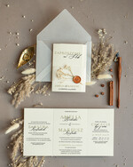 Zaproszenia ślubne Rustykalne i Natura modne zaproszenia weselne, rustykalne inspirowane natura, zaproszenia z gipsówką, zaproszenia na ślub z lakiem 0