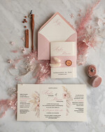 Zaproszenia ślubne Rustykalne i Natura robione ręcznie zaproszenia ślubne z dmuszkiem , zaproszenia w stylu rustykalnym dmuszek i lak 1