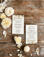 Zaproszenia ślubne Rustykalne i Natura Rustykalne Zaproszenia Ślubne Boho Róże  Zaproszenia na Rustykalny Ślub Boho Kwiaty  Zaproszenie na Ślub 3