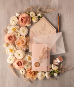 Zaproszenia ślubne Rustykalne i Natura zaproszenia ślubne z naturalną trawą pampasową2