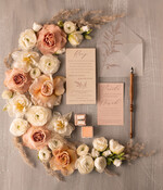 Zaproszenia ślubne Rustykalne i Natura zaproszenia ślubne z naturalną trawą pampasową3