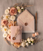 Zaproszenia ślubne Rustykalne i Natura zaproszenia ślubne z naturalną trawą pampasową5