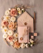 Zaproszenia ślubne Rustykalne i Natura zaproszenia ślubne z naturalną trawą pampasową8