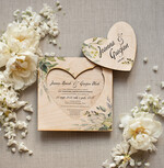 Zaproszenia ślubne Rustykalne i Natura rustykalne zaproszenia ślubne eko z drewna 3