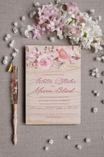 Zaproszenia ślubne Rustykalne i Natura  zaproszenia ślubne z drewna rustykalne ekologiczne 3