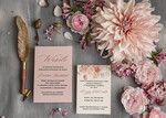 Zaproszenia ślubne Rustykalne i Natura Rustykalne Zaproszenia Ślubne Boho Kwiaty  Zaproszenia na Rustykalny Ślub Boho Kwiaty  Zaproszenie na Ślub 5