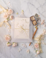 Zaproszenia ślubne Rustykalne i Natura Proste Zaproszenia Ślubne Klasyczne Zaproszenia na Ślub Kremowe Minimalistyczne Zaproszenie na Ślub 3