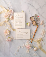 Zaproszenia ślubne Rustykalne i Natura Proste Zaproszenia Ślubne Klasyczne Zaproszenia na Ślub Kremowe Minimalistyczne Zaproszenie na Ślub 6