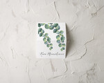 Winietki rustykalne eleganckie winietki na stół weselny wizytówki ślubne rustykalne  z eukaliptusem0