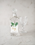 Zawieszki na butelki rustykalne zawieszki na wódkę weselną, idealne na wesele w stodole0