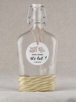 Zawieszki na butelki rustykalne etykieta na wódkę zawieszka na alkohol weselny, rustykalne śmieszne treści0