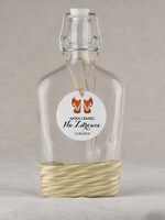 Zawieszki na butelki rustykalne zawieszki na alkohol weselny, rustykalne śmieszne treści0