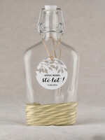 Zawieszki na butelki rustykalne etykieta na alkohol weselny, rustykalne treści do wyboru0