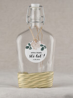 Zawieszki na butelki rustykalne etykieta na wódkę weselną, rustyklane dużo treści do wyboru0