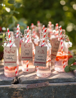 Zawieszki na butelki rustykalne etykieta na wódkę weselną, ekologiczne i rustykalne1