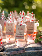 Zawieszki na butelki rustykalne etykieta na wódkę weselną, ekologiczne i rustykalne0