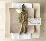 Winietki Boho/etno/pióra usadzenie gości na weselu winietki0