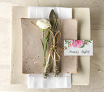 Winietki Boho/etno/pióra ręcznie robione winietki ślubne wizytówki dla gości weselnych0