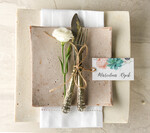 Winietki Boho/etno/pióra winietki ślubne wizytówki na stół weselny0