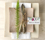 Winietki Boho/etno/pióra ślubne winietki wizytówki dla gości weselnych0