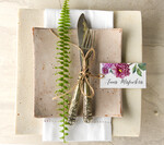 Winietki Boho/etno/pióra usadzenie gości na weselu winietki0