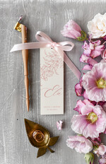 Winietki Boho/etno/pióra eleganckie winietki na stół weselny wizytówki ślubne0