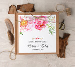 Księgi wpisów gości Boho/etno/pióra księga gości na wesele pamiątka ślubu, boho style z romantycznymi elementami0