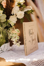 Księgi wpisów gości Boho/etno/pióra księga do wpisywania życzeń przez gości weselnych, w stylu boho z motywam kwiatowym6