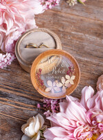 Pudełka Szkatułki na Obrączki szkatułki szkatułka na obrączki ślubne wasze imiona i data pudełko z żywicy 0