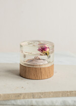 Pudełka Szkatułki na Obrączki szkatułki drewniana szkatułka na obrączki z żywymi kwiatami, pudełko na obrączki z żywicy, pudełko na obrączki z zatopionymi kwiatami w żywicy1