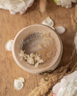 Pudełka Szkatułki na Obrączki szkatułki pudełko na obrączki ślubne wasze imiona i data żywe kwiaty w żywicy    1