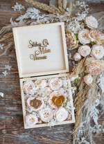 Pudełka Szkatułki na Obrączki szkatułki personalizowane pudełko do podawania obrączek ślubnych2