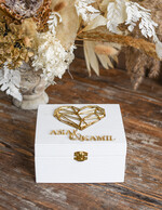 Pudełka Szkatułki na Obrączki szkatułki personalizowane pudełko na obrączki ślubne    1