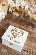 Pudełka Szkatułki na Obrączki szkatułki personalizowane pudełko na obrączki ślubne    3