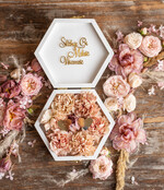 Pudełka Szkatułki na Obrączki szkatułki personalizowana szkatułka na obrączki ślubne   geometryczna szkatułka na obraczki ślubne2